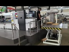 Semi Auto 1060 Carton Corrugated Die Cutting Machine Đĩa đấm đập nếp nhăn đúc