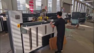 Máy khâu thùng carton servo kép bán tự động
