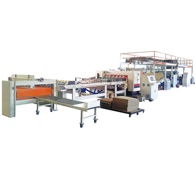 chất lượng  Semi Automatic 2 Ply Sheet Corrugation Machine Corrugated Roll Former nhà máy