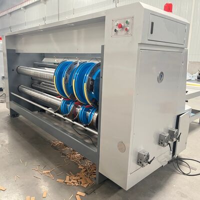 chất lượng  PLC Control Rotary Slotting Machine With 4 Groups Knives Designed To Improve Slotting Accuracy And Operational Efficiency nhà máy