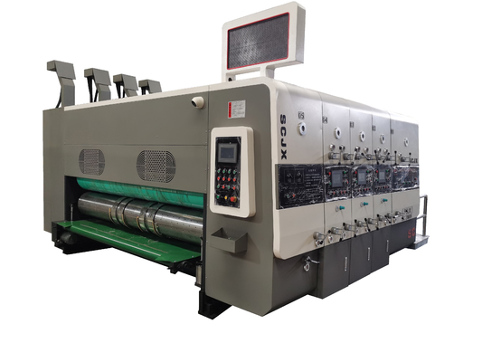 Máy in giấy gợn sóng Flexo tốc độ cao để gấp nếp
