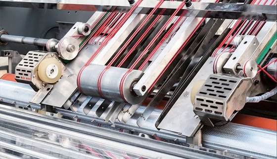 Máy cán sáo tự động OEM 5T Máy ép bìa các tông sóng