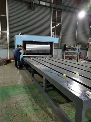 Máy in Carton Flexo 2 màu Longway 2500mm Đường rãnh con lăn lớn