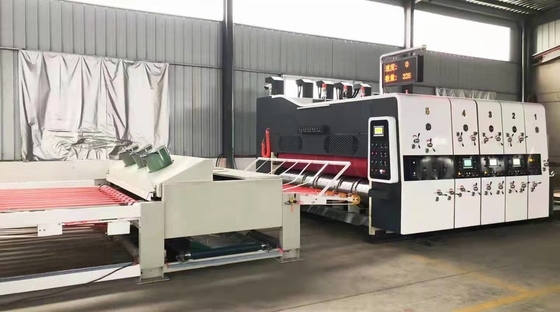 Máy in Carton Flexo 2 màu Longway 2500mm Đường rãnh con lăn lớn