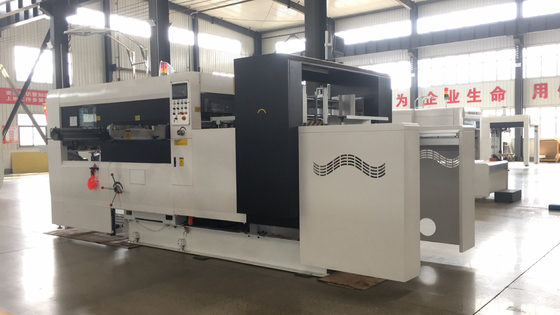 Toàn bộ tự động dẫn cạnh Feeder Die cắt và Creasing Machine Công nghệ tiên tiến
