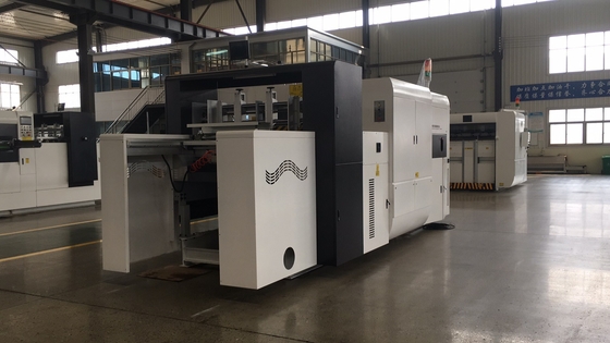Toàn bộ tự động dẫn cạnh Feeder Die cắt và Creasing Machine Công nghệ tiên tiến