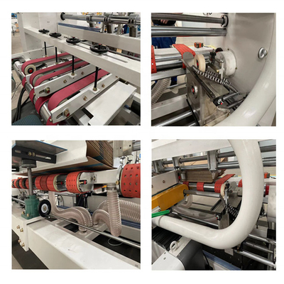 Hộp Carton Hộp thư mục tự động Gluer 1000mm Hút chân không cho ăn