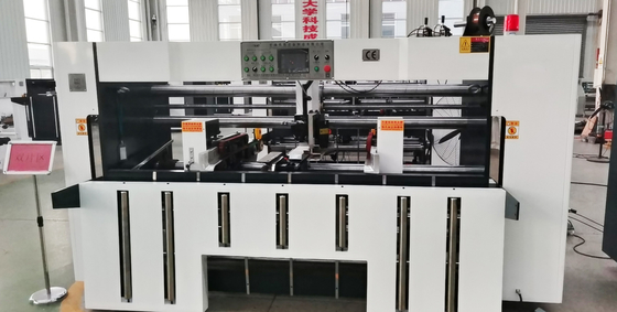 Máy khâu hộp bán tự động PLC Double Piece cho hộp carton