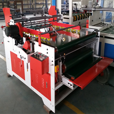 Thư mục Flexo bán tự động Gluer Hộp đầy màu sắc Trang đơn 2000mm 3.2kw