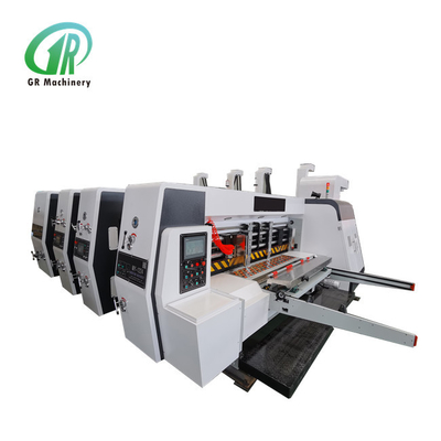 Điều khiển ISO PLC Máy in Flexo sóng carton với máy cắt khuôn có rãnh