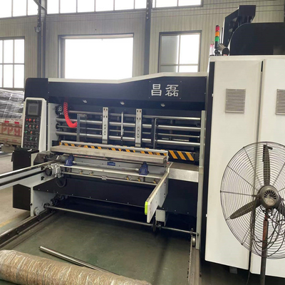 Điều khiển ISO PLC Máy in Flexo sóng carton với máy cắt khuôn có rãnh