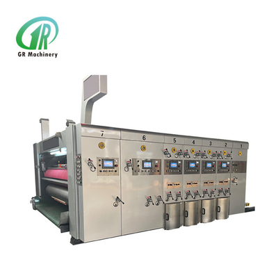 Mực in sóng carton Máy in Flexo Máy cắt khuôn quay tùy chỉnh