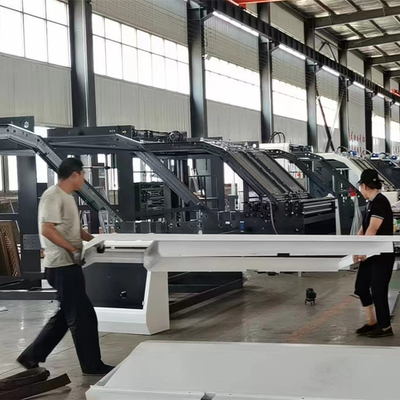 Máy ép sáo bán tự động 1300x1250mm Bảng giấy gợn sóng một mặt