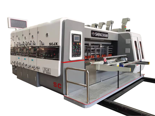 Máy in Flexo 3 màu Sửa cắt đứt cắt đứt hộp bìa