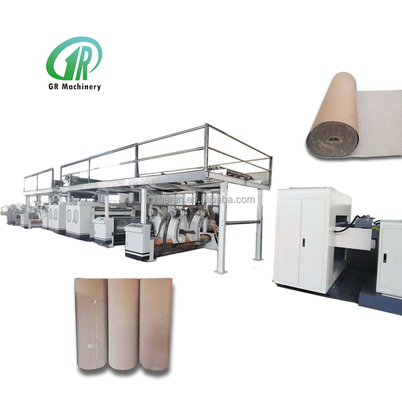 Dây chuyền sản xuất bìa cứng điều khiển Plc Tốc độ thiết kế 200m / phút