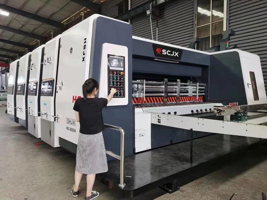 Bảng sóng Máy in Flexo Máy in hộp carton Máy xọc