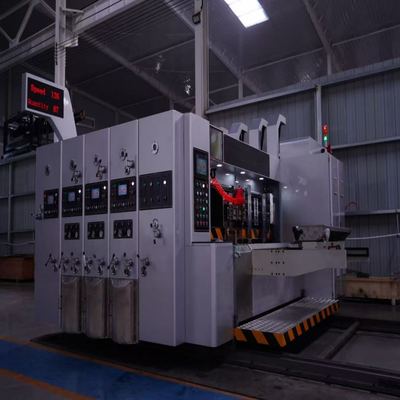 Máy in flexo tự động, rãnh, bế 2800 cho hộp carton