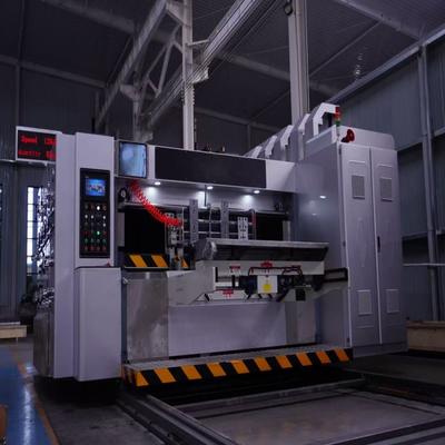 Máy in flexo tự động, rãnh, bế 2800 cho hộp carton