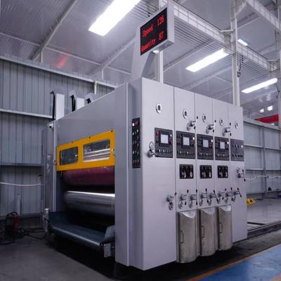 Máy in flexo tự động, rãnh, bế 2800 cho hộp carton