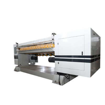 Dây chuyền sản xuất bìa carton sóng tốc độ máy cao nhất 100m/phút, điều khiển bằng máy tính, dao cắt ngang xoắn ốc và dao cắt NC trọng lượng tối đa 3500kg