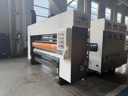 GYM-920 Tự động dẫn cạnh ăn Flexo in ấn Slotting Machine với 100-130m / phút tốc độ và màn hình cảm ứng màu 7 inch
