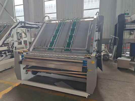 Tốc độ cao 100pcs/min Laminator Flute tự động với 1600x1250mm kích thước và hệ thống điều khiển PLC