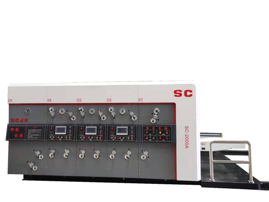 Máy in 900x2000 Máy in Flexo 4 màu Máy cắt bế