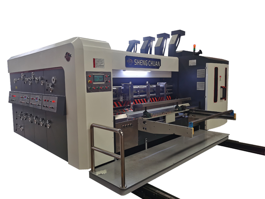 Máy in Flexo Máy cắt rãnh Máy cắt bế Máy xếp chồng Tấm bìa cứng Máy in Flexo