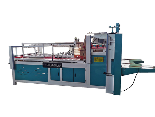 Máy dán bìa carton 3 lớp Semiauto cho việc gấp hộp