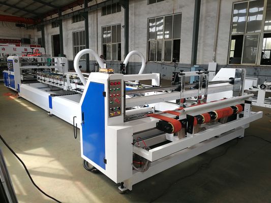 Máy dán keo tự động cho thùng carton 3 và 5 lớp với điều khiển PLC và tốc độ dán 200m/phút