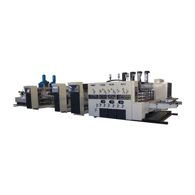 Máy cắt rãnh gấp nếp gấp Flexo tốc độ cao quay nội tuyến với máy cắt khuôn
