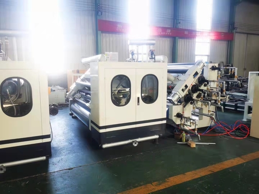 Dây chuyền sản xuất các tông sóng 1100mm Bán tự động 2 lớp