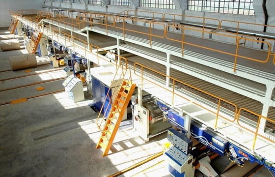 Dây chuyền sản xuất giấy sóng 3/5/7 Ply Tốc độ cao tự động